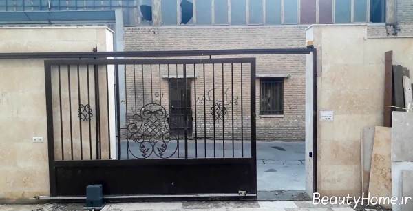 مدل درب ریلی فلزی