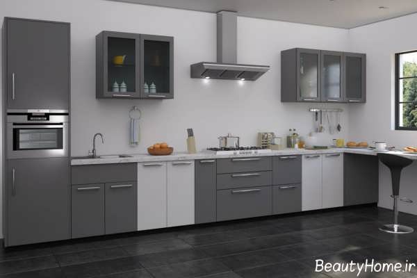 رنگ کابینت برای آشپزخانه کوچک 