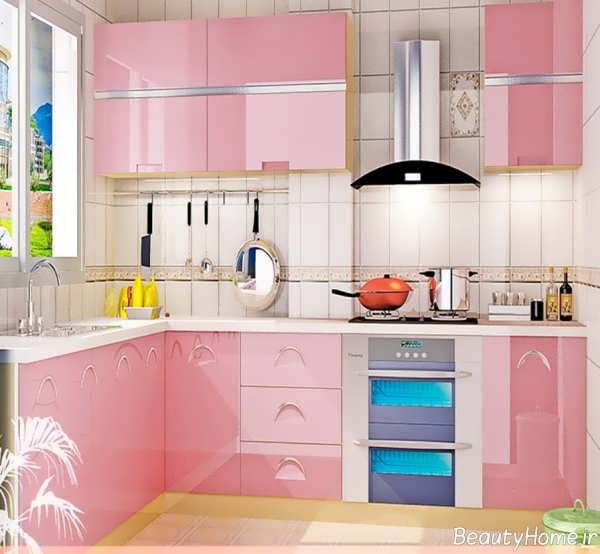 مدل کابینت صورتی خاص و زیبا 