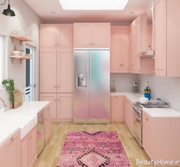 مدل کابینت صورتی روشن 