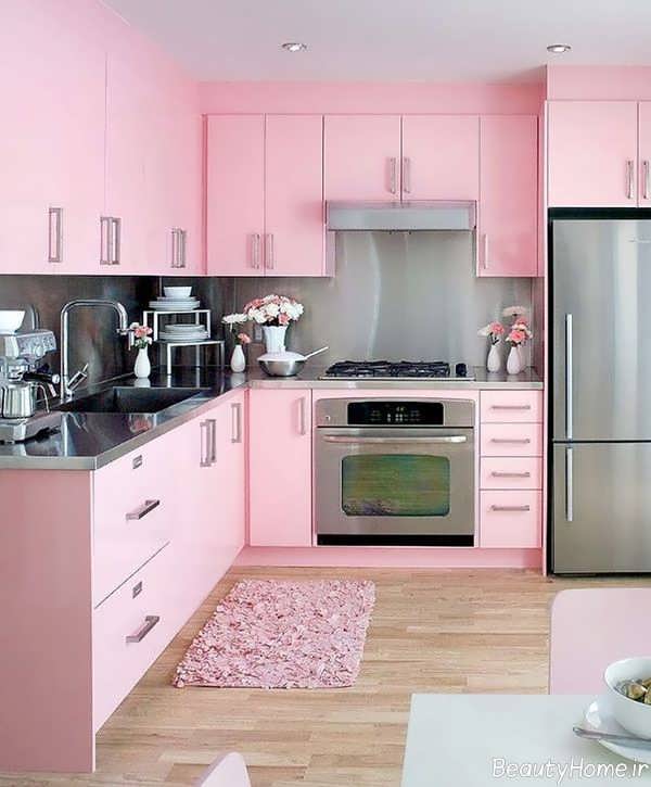 کابینت زیبا صورتی 