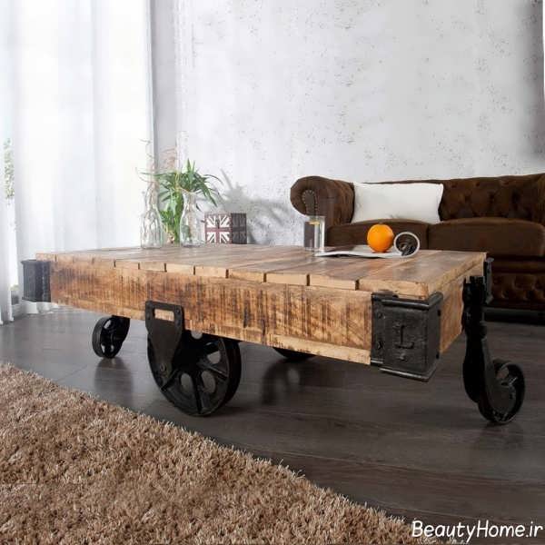 مدل میز چرخدار برای پذیرایی 
