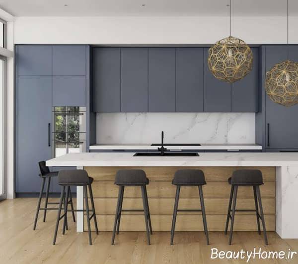 کابینت های جدید و لوکس سفید طوسی