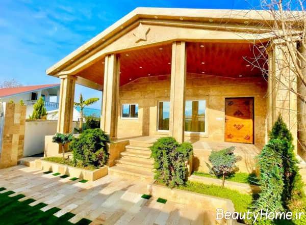 نماهای جدید و زیبا خانه های یک طبقه